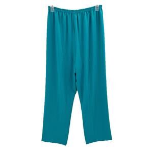 Mack & Mack Green Magic Fabric Slinky Knit Pull On Slacks Dress Pants Womens XL